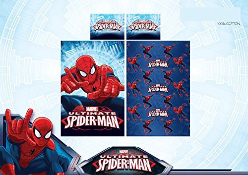 Completo letto singolo marvel personaggio spiderman in cotone