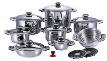BATTERY POTS BAVARIA 24 PIECE STAINLESS STEEL 18/10
